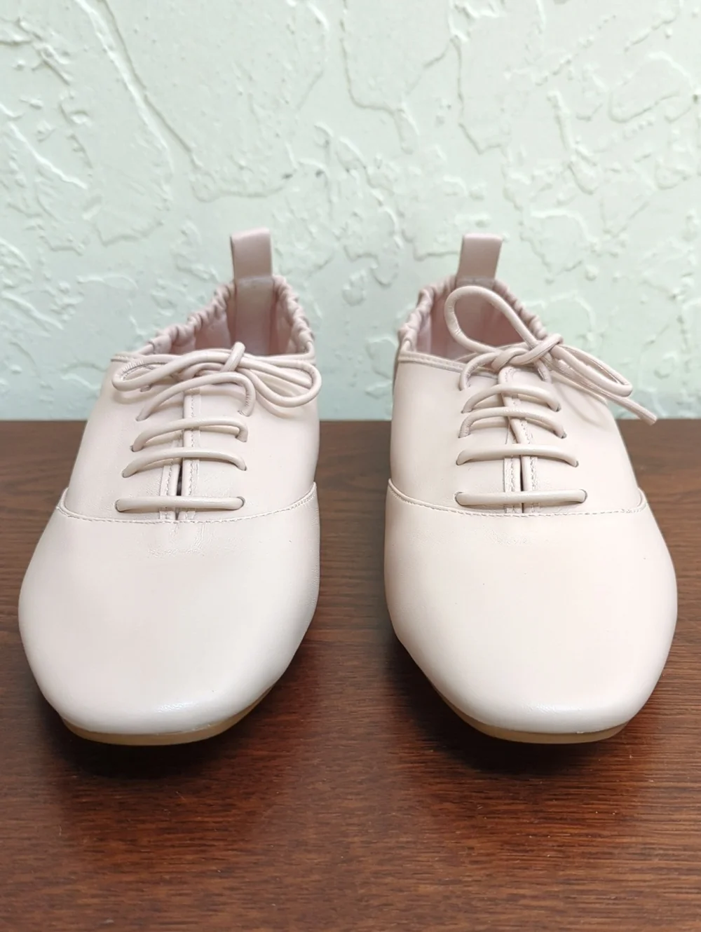 NEW Reformation Dusty Pink Marie Lace Up Oxford Shoes Size 6